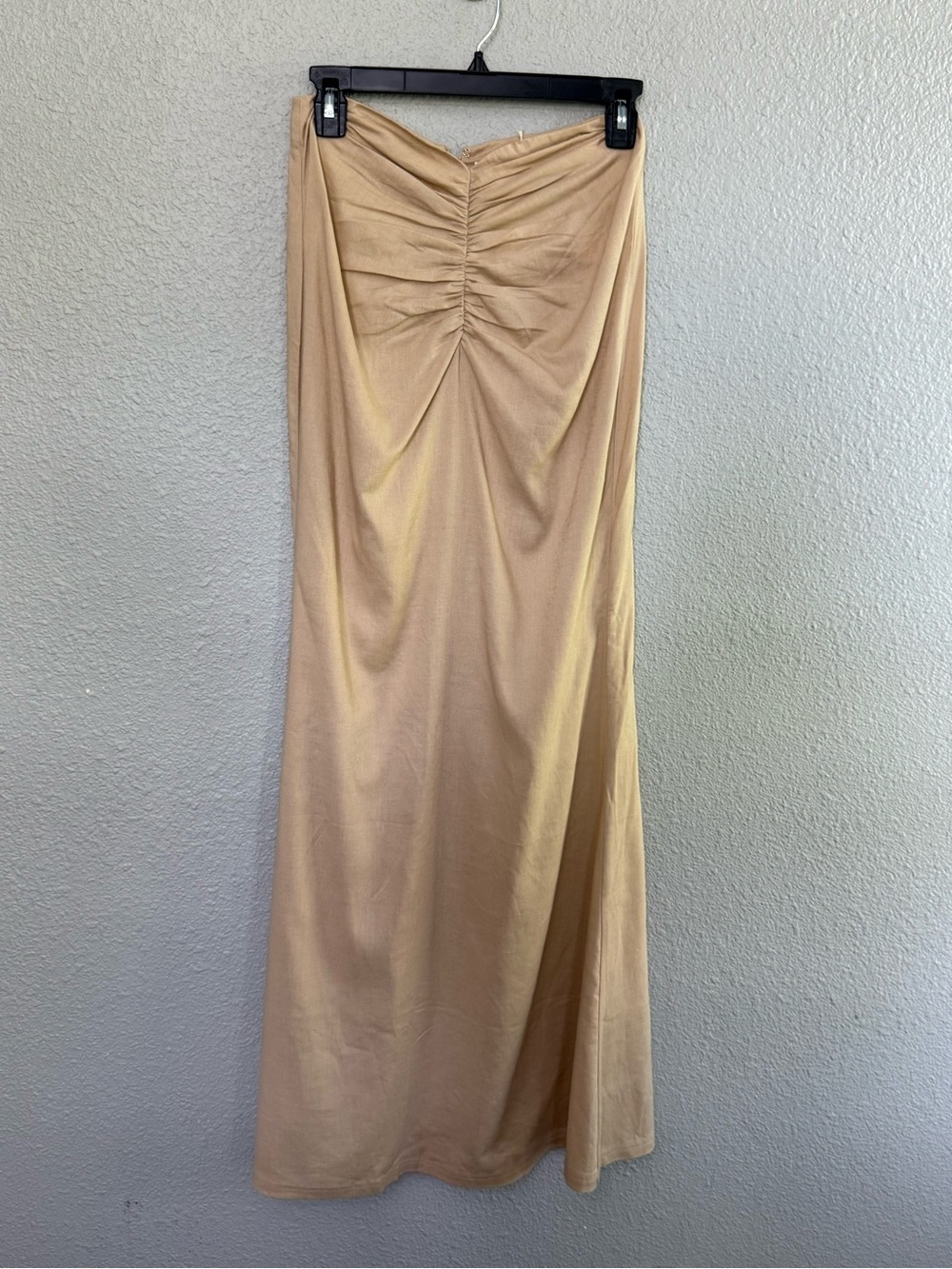 NWT Riot Swim Ruched Maxi Skirt Cover Up Linen Blend